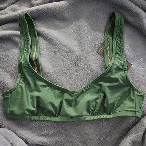 NWT - J.Crew Heritage Scoopneck Bikini Top - Green